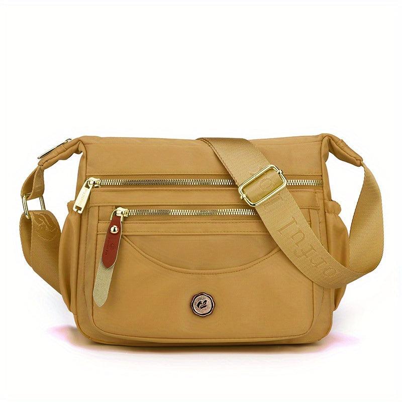 Casual Solid Hobo Bag Zipper Shoulder Bag Women's Versatile Bag