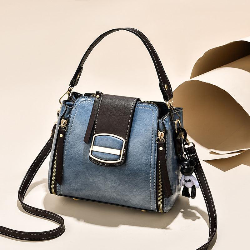 Mini Retro Crossbody Bag Versatile Bucket Bag Women's Messenger Handbag