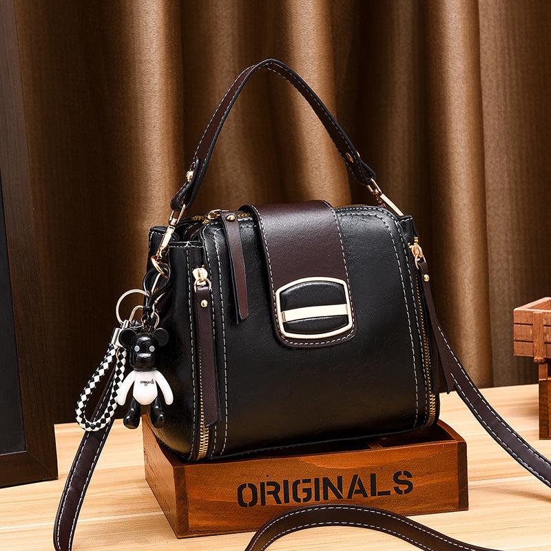 Mini Retro Crossbody Bag Versatile Bucket Bag Women's Messenger Handbag