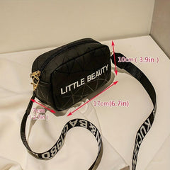 Geometric Crossbody Bag Mini Holographic Square Purse Faux Leather Shoulder Bag