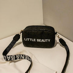 Geometric Crossbody Bag Mini Holographic Square Purse Faux Leather Shoulder Bag