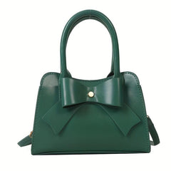 Bowknot Decor Shoulder Bag Minimalist Satchel Bag