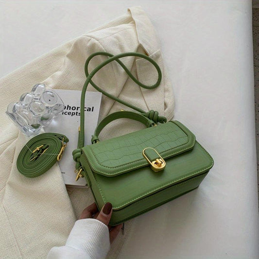 Crocodile Pattern Crossbody Bag for Women