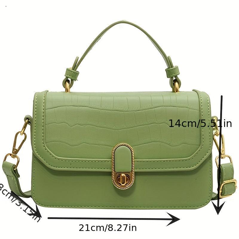 Crocodile Pattern Crossbody Bag for Women