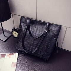 Punk Style Skull Embossed Tote Bag Halloween Ghost Skull Elf Handbag