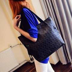 Punk Style Skull Embossed Tote Bag Halloween Ghost Skull Elf Handbag