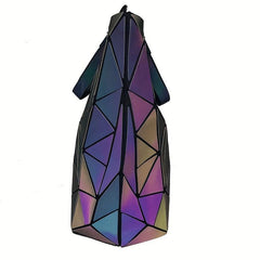 Geometric Luminous Crossbody Bag PU Leather Tote