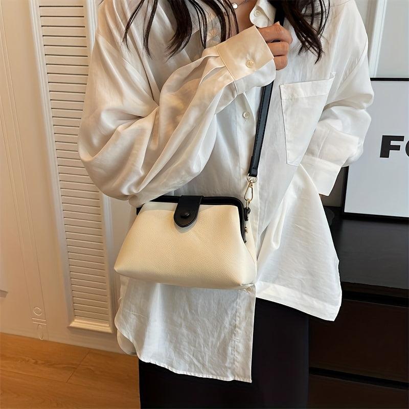 Vintage PU Crossbody Bag Retro Shoulder Phone Bag Women's Casual Handbag