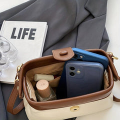 Vintage PU Crossbody Bag Retro Shoulder Phone Bag Women's Casual Handbag