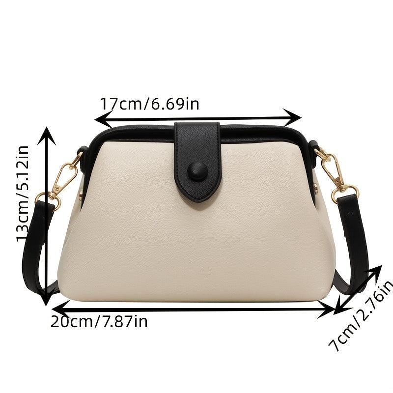 Vintage PU Crossbody Bag Retro Shoulder Phone Bag Women's Casual Handbag