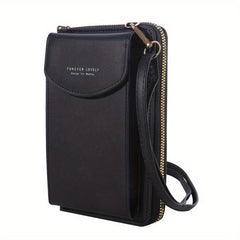 Minimalist Shoulder Bag w/ Coin Purse & Strap