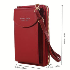 Minimalist Shoulder Bag w/ Coin Purse & Strap