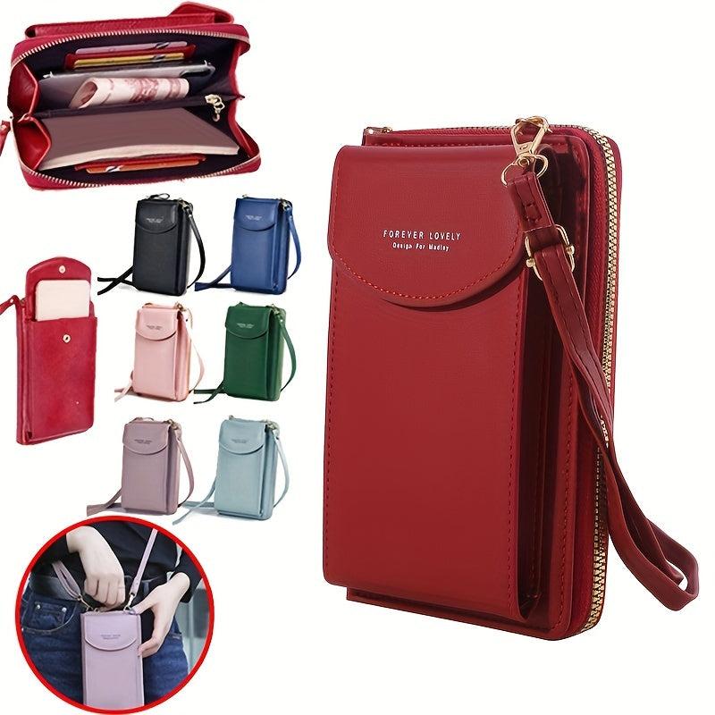 Minimalist Shoulder Bag w/ Coin Purse & Strap