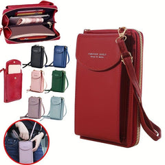 Minimalist Shoulder Bag w/ Coin Purse & Strap