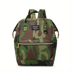Camouflage Tote Backpack Colorblock Rucksack Diaper Bag