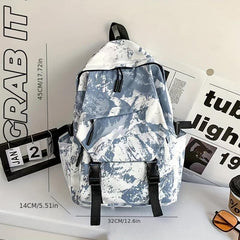 Tie Dye Pattern School Bag Large Capacity Storage Rucksack