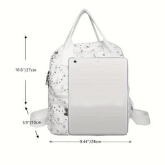 Butterfly Sequins Backpack Women Top Handle Canvas Schoolbag Y2K Daypack