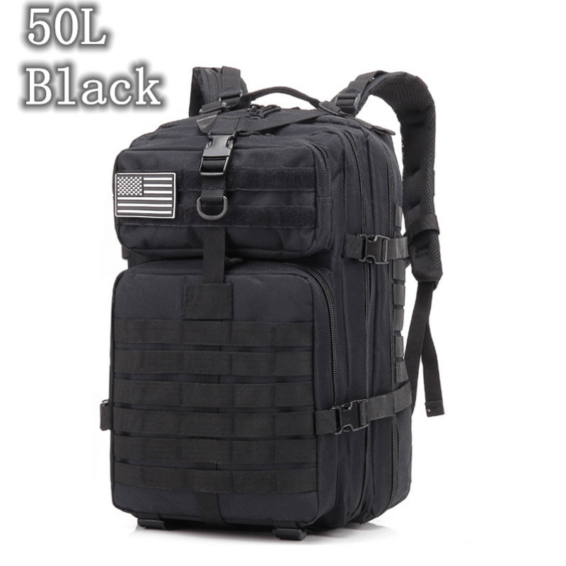 50L Army Military Tactical Backpack Waterproof Rucksack