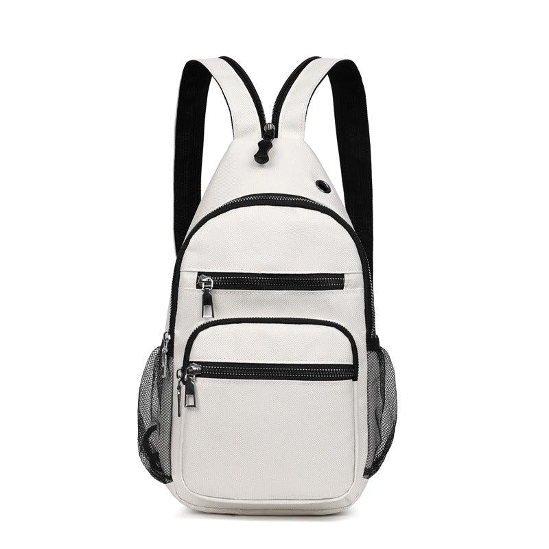 Zipper Front Sling Bag Casual Zipper Strap Backpack