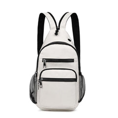Zipper Front Sling Bag Casual Zipper Strap Backpack
