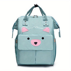 Large Capacity Cartoon Bear Diaper Backpack for Mom