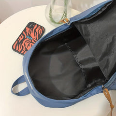 Large Capacity Preppy Backpack College Back To School Bag