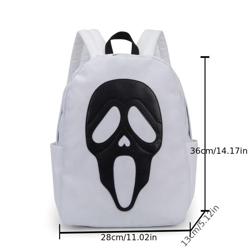 Ghost Skull Backpack Funny Halloween Party Daypack Travel Schoolbag