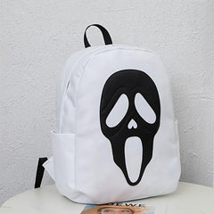 Ghost Skull Backpack Funny Halloween Party Daypack Travel Schoolbag