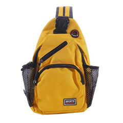 Causal Sling Bag Zipper Chest Bag All Match Crossbody Bag For Outdoor
