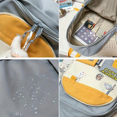 Mini Cartoon Pellet Backpack Nylon Lightweight Shoulder Bag