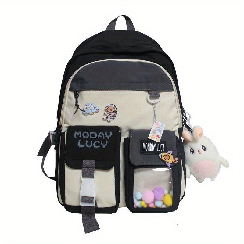 Mini Cartoon Pellet Backpack Nylon Lightweight Shoulder Bag