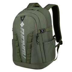 Casual Letter Print Zipper Backpack Large Capacity Travel Storage Rucksack