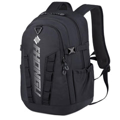 Casual Letter Print Zipper Backpack Large Capacity Travel Storage Rucksack