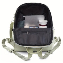 Functional Backpack Purse Tassel Decor Two-way Shoulder Bag