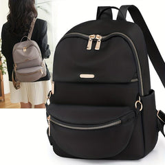 2PCS Pocket Functional Backpack Versatile Nylon Travel Daypack