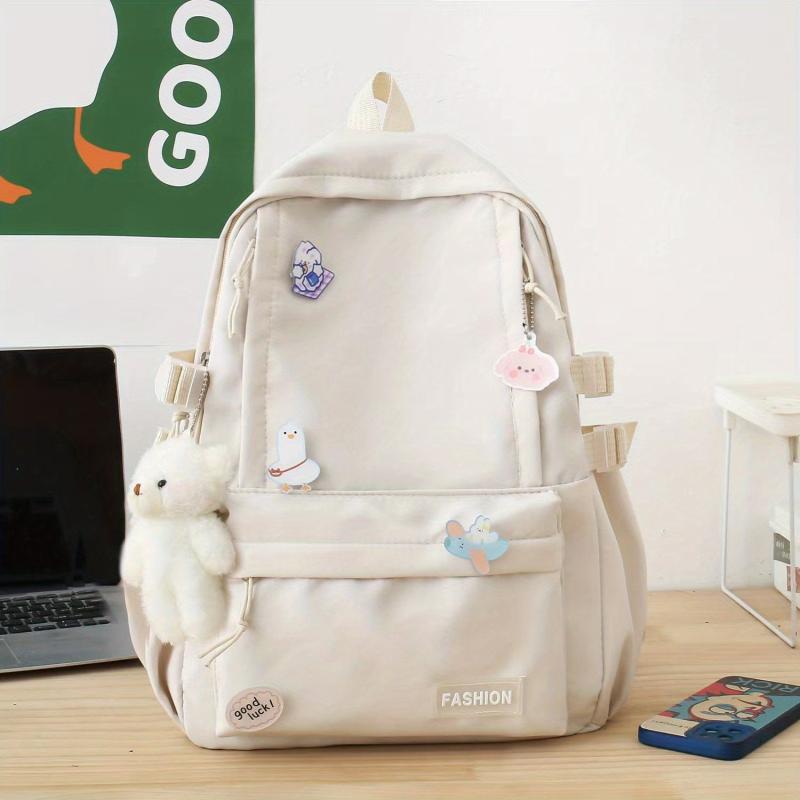 Large Capacity Nylon Backpack Durable Lightweight School Travel Bag