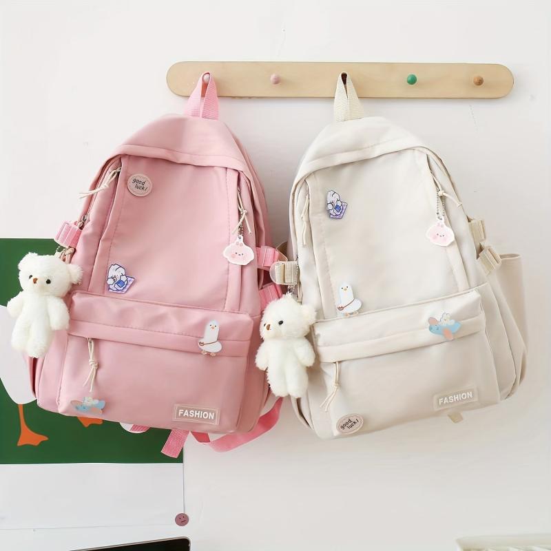 Large Capacity Nylon Backpack Durable Lightweight School Travel Bag