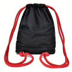 Embossed Drawstring Backpack Waterproof Storage Bag Lightweight