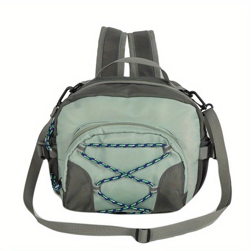 Small Contrast Backpack Drawstring Detail School Bag