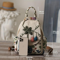 Vintage Ethnic Style Backpack Retro Bohemian Travel Daypack