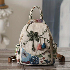 Vintage Ethnic Style Backpack Retro Bohemian Travel Daypack