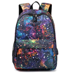 Starry Sky Pattern Backpack Lightweight Travel Bag