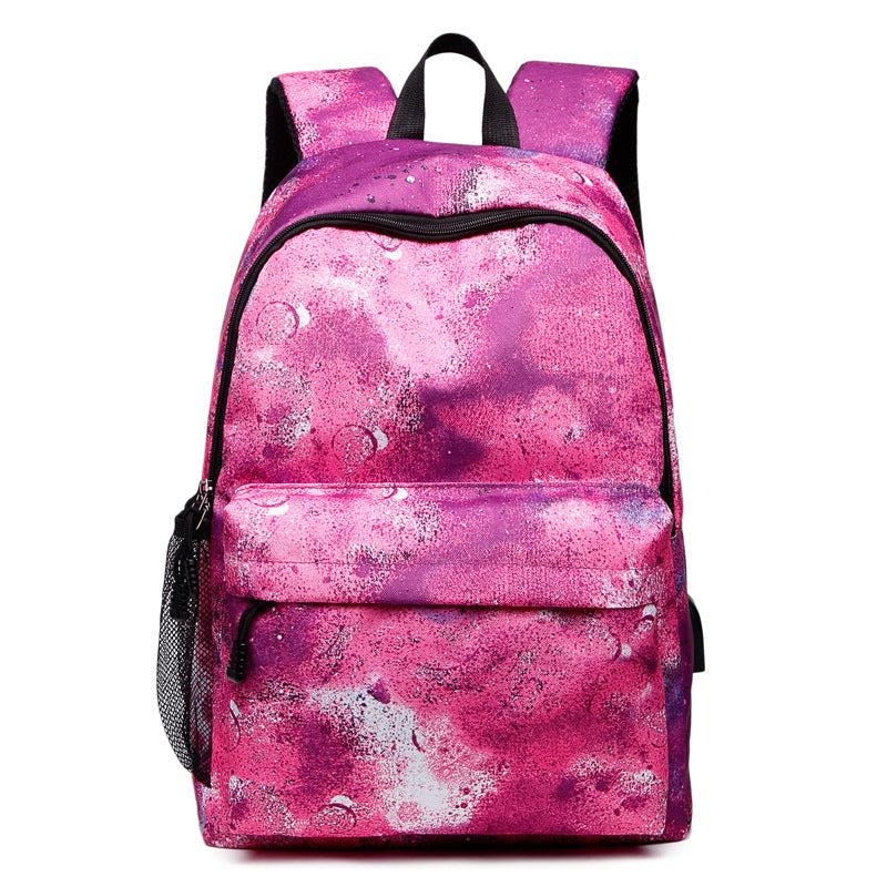 Starry Sky Pattern Backpack Lightweight Travel Bag