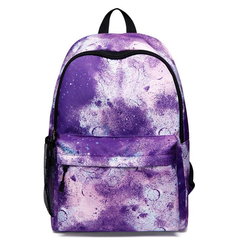Starry Sky Pattern Backpack Lightweight Travel Bag
