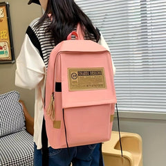 Casual Bag Sets All Match Backpack With Shoulder Bag & Pencil Bag