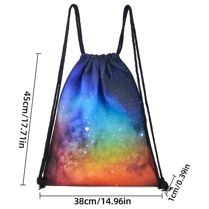 Lightweight Drawstring Bucket Backpack Sports Fitness Bag