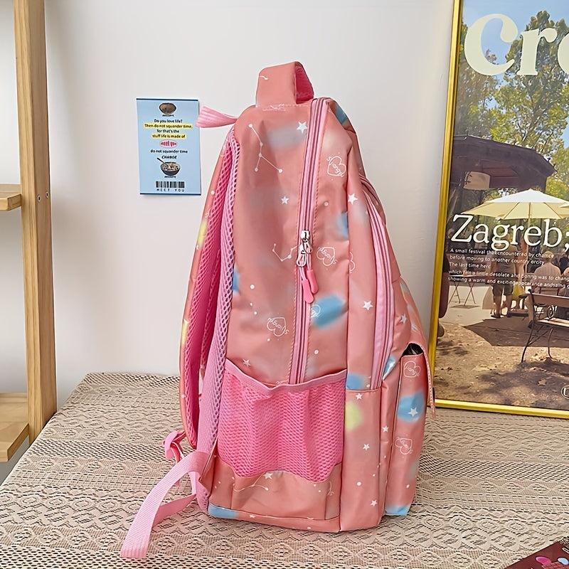 Rainbow Tie Dye Backpack Large Capacity Schoolbag