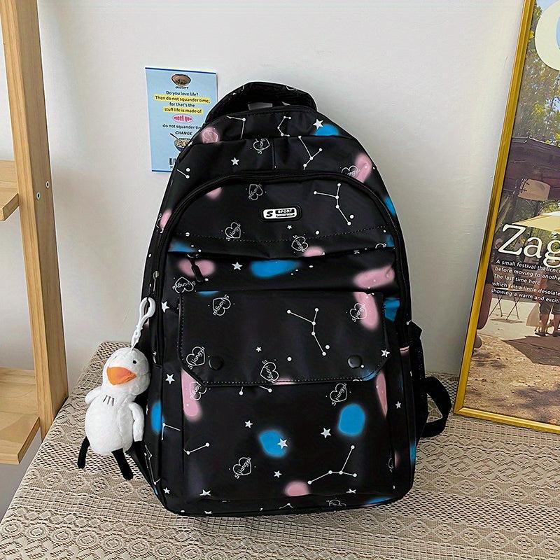 Rainbow Tie Dye Backpack Large Capacity Schoolbag