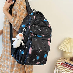 Rainbow Tie Dye Backpack Large Capacity Schoolbag