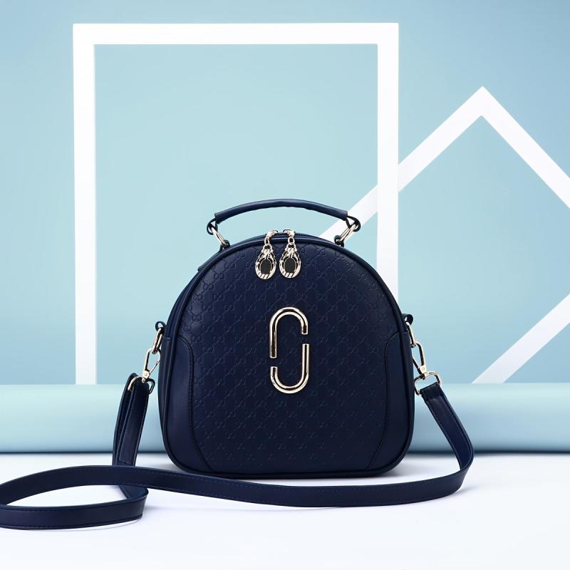 Geometric Pattern Crossbody Bag Top Handle Purse Zipper Shoulder Bag